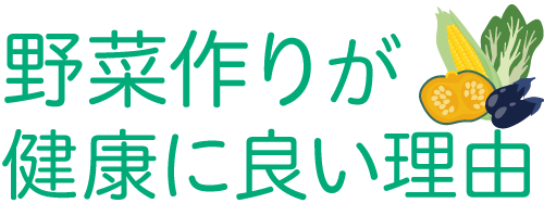 野菜作りが健康に良い理由